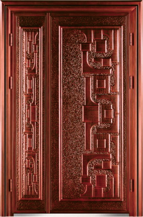 门业图片-精品紫洋别墅子母门ZY-ZL 红红火火  铸铝铸铝 超甲级图片